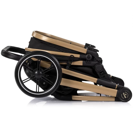 Carucior copii 2 in 1 cu landou transformabil in carucior sport si geanta mamici Chipolino Pearl Noir