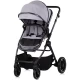 Carucior copii 2 in 1 cu landou transformabil in carucior sport si geanta mamici Chipolino Pearl Platinum