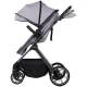 Carucior copii 2 in 1 cu landou transformabil in carucior sport si geanta mamici Chipolino Pearl Platinum