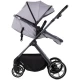 Carucior copii 2 in 1 cu landou transformabil in carucior sport si geanta mamici Chipolino Pearl Platinum