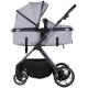 Carucior copii 2 in 1 cu landou transformabil in carucior sport si geanta mamici Chipolino Pearl Platinum