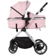 Carucior copii 2 in 1 cu landou transformabil in carucior sport si geanta mamici Chipolino Pearl Powder Pink