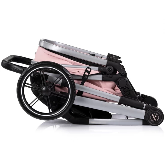Carucior copii 2 in 1 cu landou transformabil in carucior sport si geanta mamici Chipolino Pearl Powder Pink