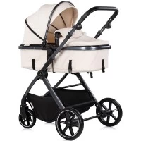 Carucior copii 3 in 1 cu landou transformabil in carucior sport si geanta mamici Chipolino Pearl Cashmere