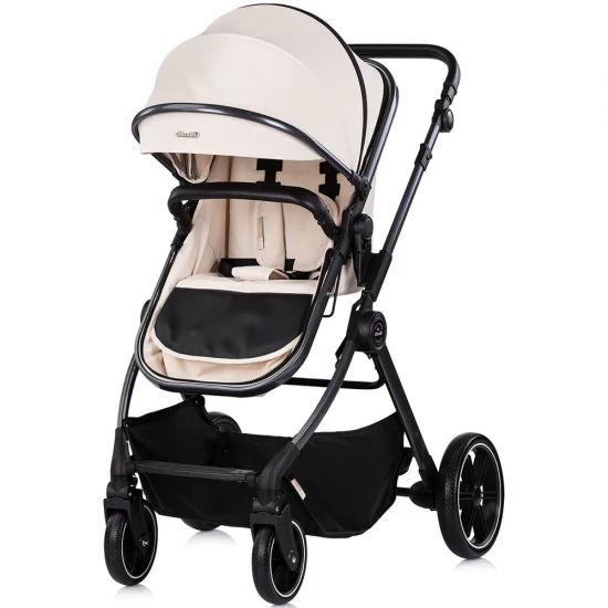 Carucior copii 3 in 1 cu landou transformabil in carucior sport si geanta mamici Chipolino Pearl Cashmere