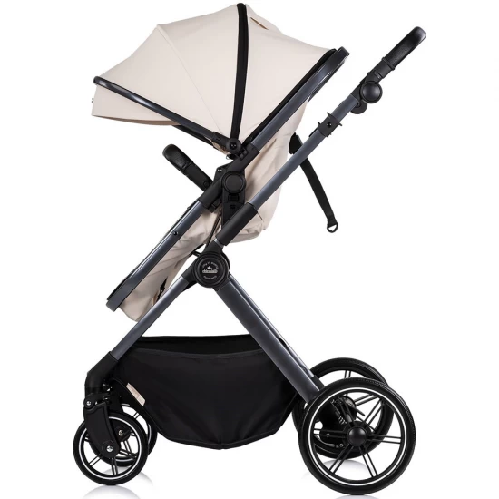 Carucior copii 3 in 1 cu landou transformabil in carucior sport si geanta mamici Chipolino Pearl Cashmere