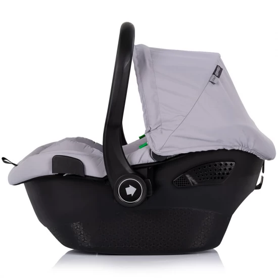 Carucior copii 3 in 1 cu landou transformabil in carucior sport si geanta mamici Chipolino Pearl Platinum