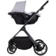 Carucior copii 3 in 1 cu landou transformabil in carucior sport si geanta mamici Chipolino Pearl Platinum