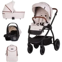 Carucior copii 3 in 1 Chipolino Prestige Biscotta
