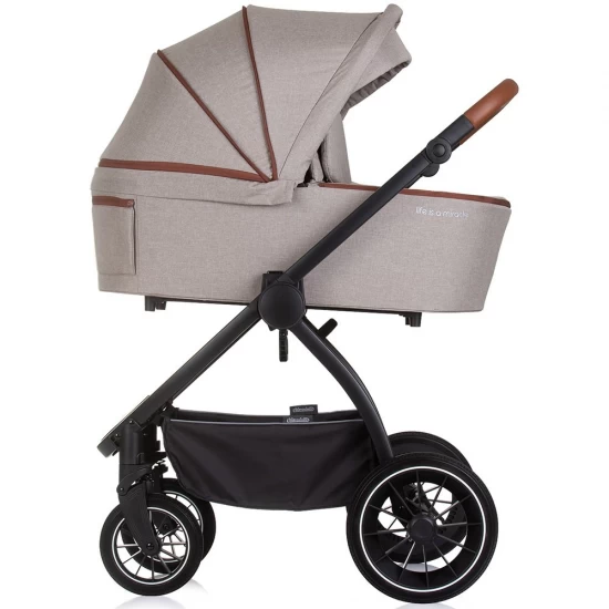 Carucior copii 3 in 1 Chipolino Prestige Tiramisu