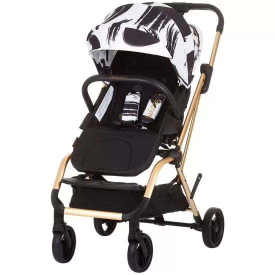 Carucior Chipolino Twister black white cu sezut rotativ Carucior Chipolino Twister black white cu sezut rotativ