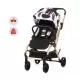 Carucior Chipolino Twister black white cu sezut rotativ Carucior Chipolino Twister black white cu sezut rotativ