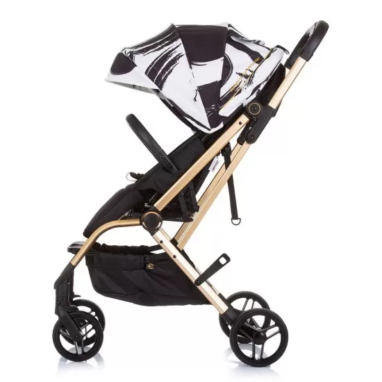 Carucior Chipolino Twister black white cu sezut rotativ Carucior Chipolino Twister black white cu sezut rotativ