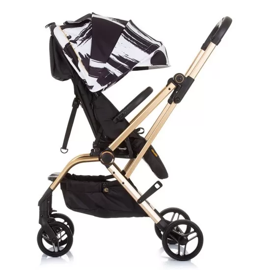 Carucior Chipolino Twister black white cu sezut rotativ Carucior Chipolino Twister black white cu sezut rotativ