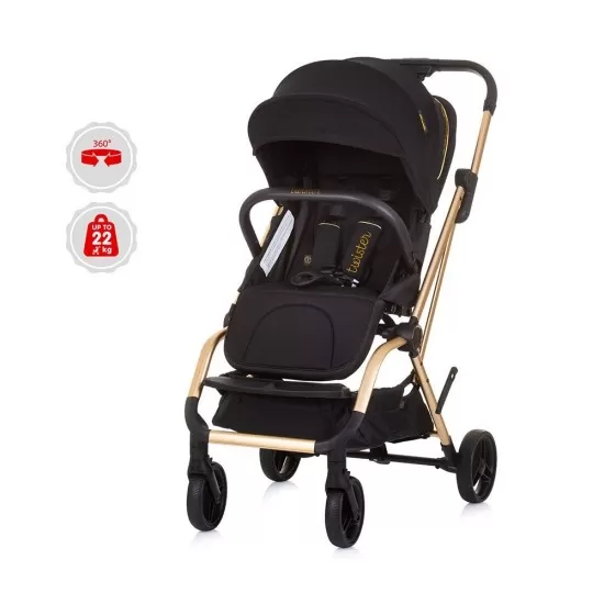 Carucior Chipolino Twister Ebony cu sezut rotativ Carucior Chipolino Twister Ebony cu sezut rotativ