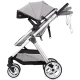 Carucior copii 2 in 1 Chipolino Vista Cloud Grey