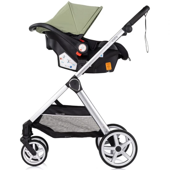 Carucior copii 3 in 1 Chipolino Vista Basil