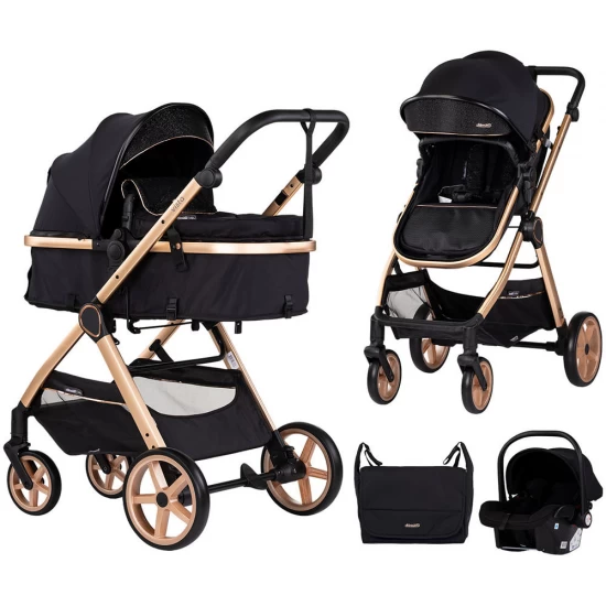 Carucior copii 3 in 1 Chipolino Vista Blackberry