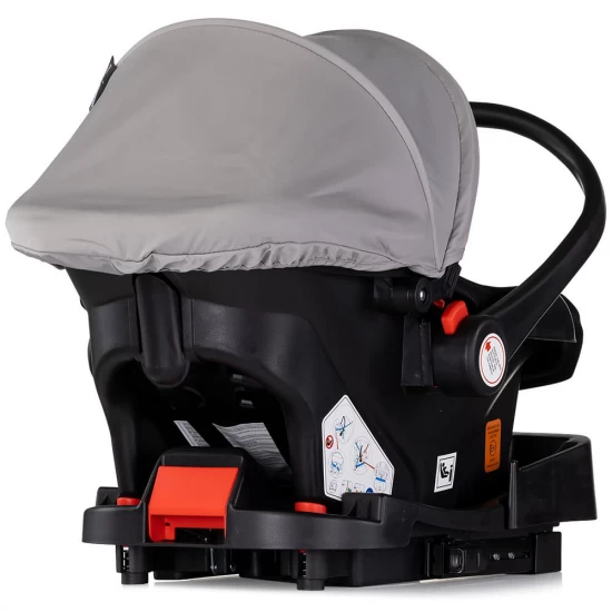 Carucior copii 3 in 1 Chipolino Vista Cloud Grey