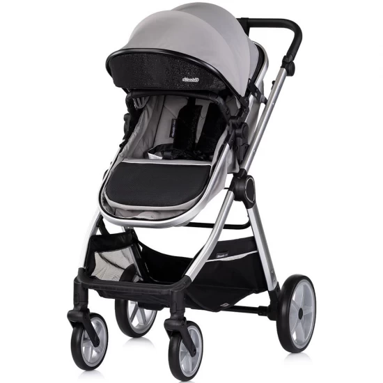 Carucior copii 3 in 1 Chipolino Vista Cloud Grey