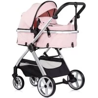 Carucior copii 3 in 1 Chipolino Vista Pink Marshmallow