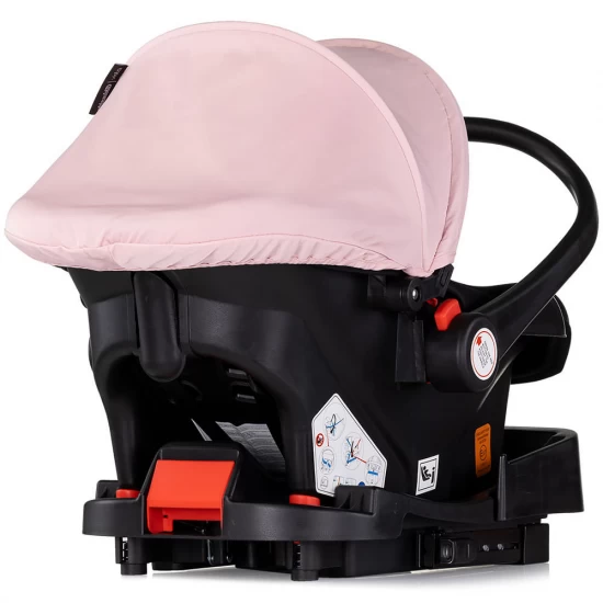Carucior copii 3 in 1 Chipolino Vista Pink Marshmallow