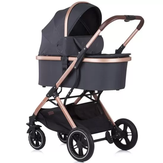 Carucior copii 3 in 1 Chipolino Zara Anthracite Carucior copii 3 in 1 Chipolino Zara Anthracite