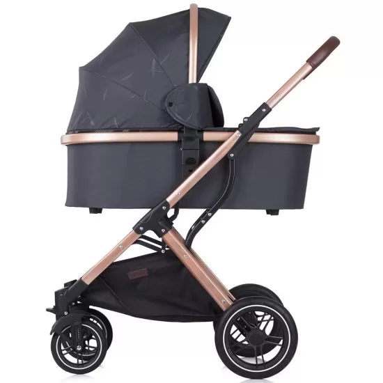 Carucior copii 3 in 1 Chipolino Zara Anthracite Carucior copii 3 in 1 Chipolino Zara Anthracite