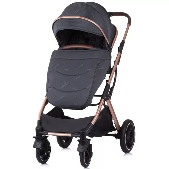 Carucior copii 3 in 1 Chipolino Zara Anthracite Carucior copii 3 in 1 Chipolino Zara Anthracite