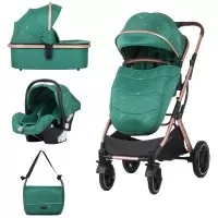 Carucior copii 3 in 1 Chipolino Zara Avocado