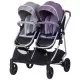 Carucior gemeni Chipolino Duo Smart 2 in 1 anthracite lilac Carucior gemeni Chipolino Duo Smart 2 in 1 anthracite lilac