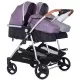 Carucior gemeni Chipolino Duo Smart 2 in 1 anthracite lilac Carucior gemeni Chipolino Duo Smart 2 in 1 anthracite lilac