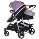 Carucior gemeni Chipolino Duo Smart 2 in 1 anthracite lilac Carucior gemeni Chipolino Duo Smart 2 in 1 anthracite lilac
