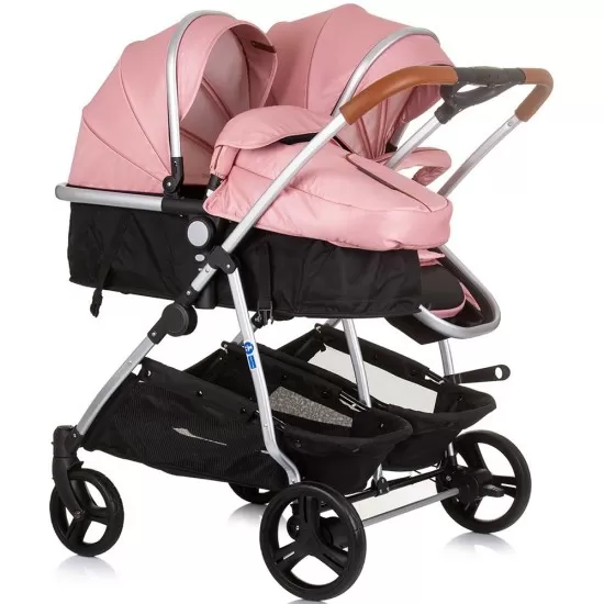 Carucior gemeni Chipolino Duo Smart 2 in 1 Flamingo Carucior gemeni Chipolino Duo Smart 2 in 1 Flamingo
