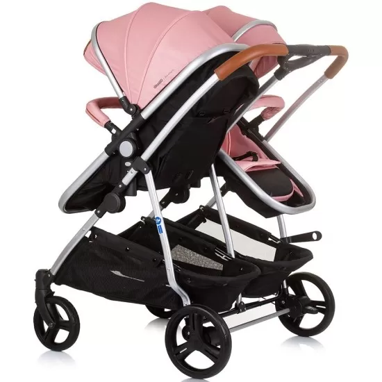 Carucior gemeni Chipolino Duo Smart 2 in 1 Flamingo Carucior gemeni Chipolino Duo Smart 2 in 1 Flamingo