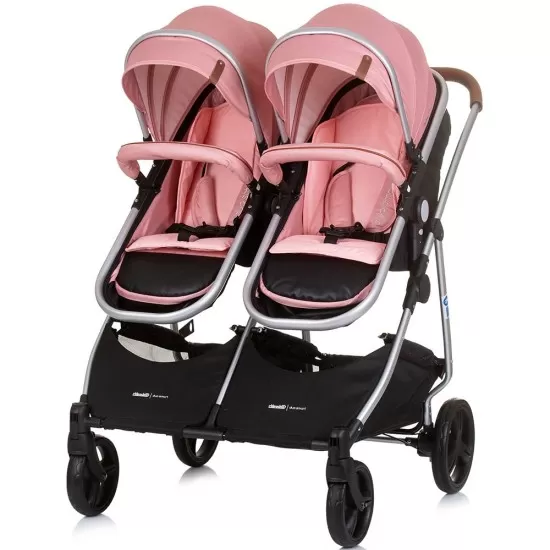 Carucior gemeni Chipolino Duo Smart 2 in 1 Flamingo Carucior gemeni Chipolino Duo Smart 2 in 1 Flamingo