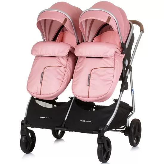 Carucior gemeni Chipolino Duo Smart 2 in 1 Flamingo Carucior gemeni Chipolino Duo Smart 2 in 1 Flamingo