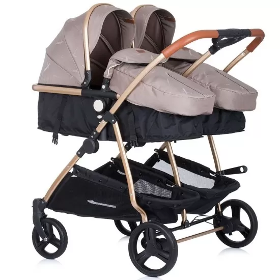 Carucior gemeni Chipolino Duo Smart 2 in 1 humus Carucior gemeni Chipolino Duo Smart 2 in 1 humus