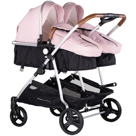 Carucior gemeni Chipolino Duo Smart 2 in 1 Pink Marshmallow Carucior gemeni Chipolino Duo Smart 2 in 1 Pink Marshmallow