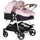 Carucior gemeni Chipolino Duo Smart 2 in 1 Pink Marshmallow Carucior gemeni Chipolino Duo Smart 2 in 1 Pink Marshmallow