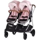 Carucior gemeni Chipolino Duo Smart 2 in 1 Pink Marshmallow Carucior gemeni Chipolino Duo Smart 2 in 1 Pink Marshmallow
