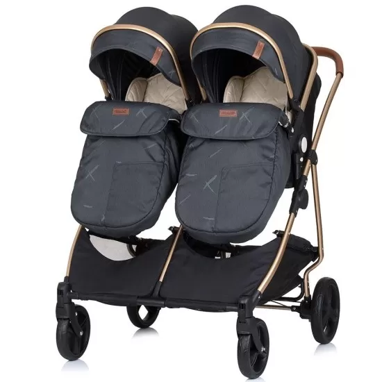 Carucior gemeni Chipolino Duo Smart 2 in 1 Raven Carucior gemeni Chipolino Duo Smart 2 in 1 Raven