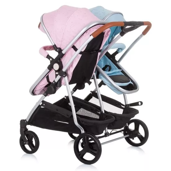 Carucior gemeni 2 in 1 Chipolino Duo Smart Rose Water Sky Carucior gemeni 2 in 1 Chipolino Duo Smart Rose Water Sky