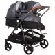 Carucior gemeni Chipolino Duo Smart 2 in 1 Silver Grey Carucior gemeni Chipolino Duo Smart 2 in 1 Silver Grey