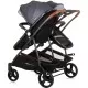 Carucior gemeni Chipolino Duo Smart 2 in 1 Silver Grey Carucior gemeni Chipolino Duo Smart 2 in 1 Silver Grey