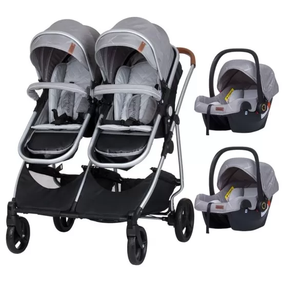 Carucior gemeni Chipolino Duo Smart 3 in 1 Anthracite Carucior gemeni Chipolino Duo Smart 3 in 1 Anthracite