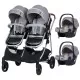 Carucior gemeni Chipolino Duo Smart 3 in 1 Anthracite Carucior gemeni Chipolino Duo Smart 3 in 1 Anthracite