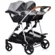 Carucior gemeni Chipolino Duo Smart 3 in 1 Anthracite Carucior gemeni Chipolino Duo Smart 3 in 1 Anthracite