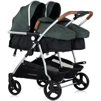 Carucior gemeni Chipolino Duo Smart 3 in 1 Basil
