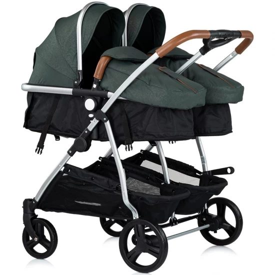 Carucior gemeni Chipolino Duo Smart 3 in 1 Basil Carucior gemeni Chipolino Duo Smart 3 in 1 Basil